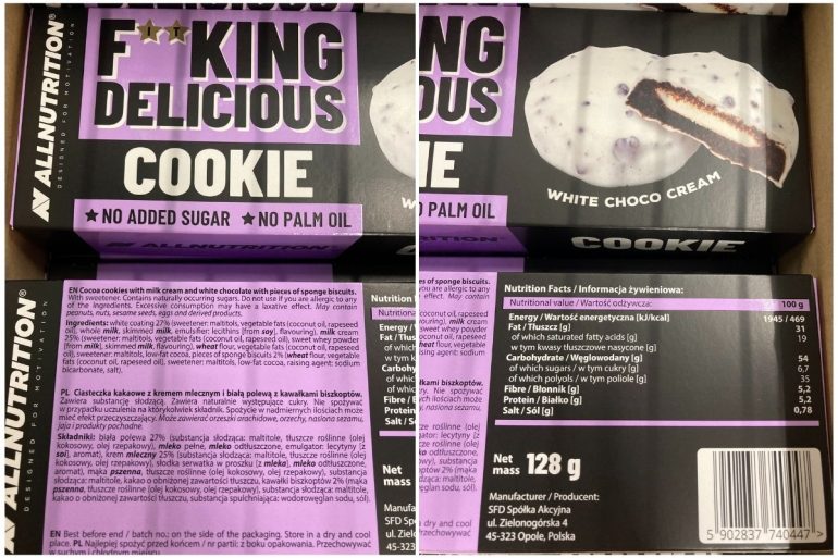F**king delicious cookie Allnutrition - sklad